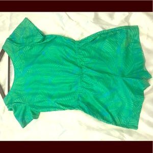 Ann Taylor LOFT tropical print Romper; size 10